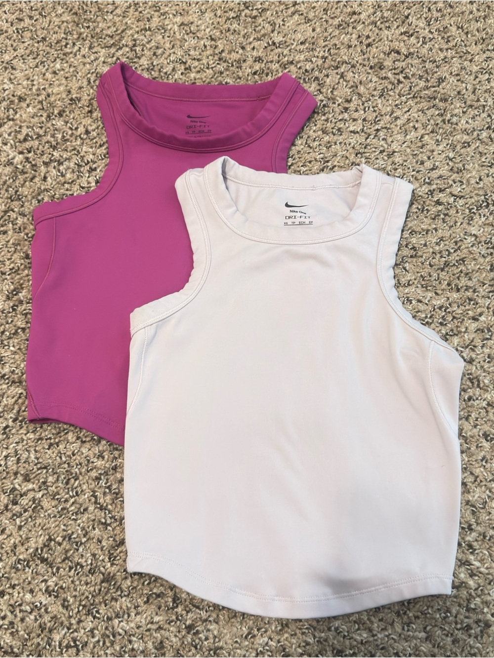 Nike Athletic Tank Top 2-Pack — Pink & White